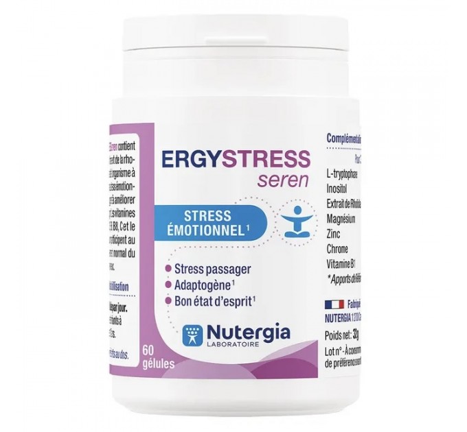 Добавка против стресса Nutergia Ergystress Seren 60 капсул