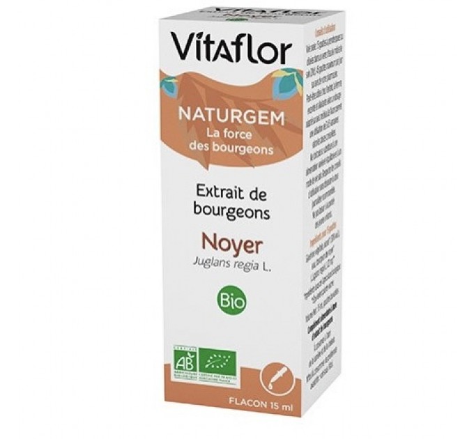 Экстракт почек грецкого ореха Extrait de Bourgeon bio de Noyer de VITAFLOR 15 мл