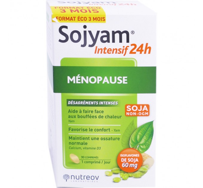 Комплекс при менопаузе SOJYAM Intensif 24h Ménopause NUTREOV 90 таблеток