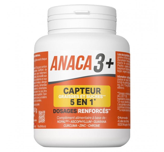 Капсулы для похудения ANACA3+ Capteur 5 en 1 60 капсул