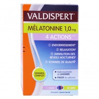 Комплекс от бессоницы Mélatonine 1mg 4 Actions VALDISPERT 30 таблеток