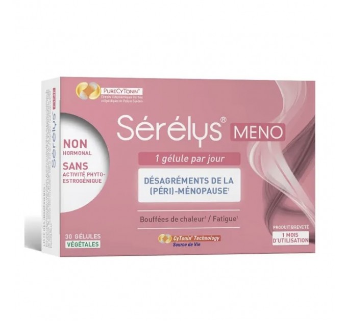 Капсулы при менопаузе Serelys Pharma Meno Menopause 30 капсул