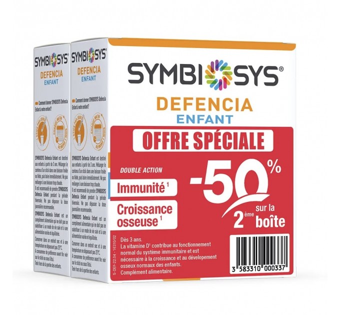 Комплекс для иммунитета и роста костей у детей SYMBIOSYS DEFENCIA ENFANT 2x30 палочек