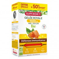 Защита иммунитета Superdiet Gelée Royale Bio Miel d’Acacia 30 флаконов  