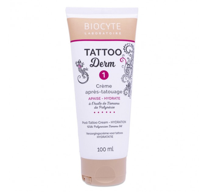 Увлажняющий крем после нанесения тату Biocyte Tattoo Derm 1 Creme 100 мл