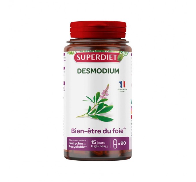 Добавка для печени Superdiet Desmodium 90 капсул