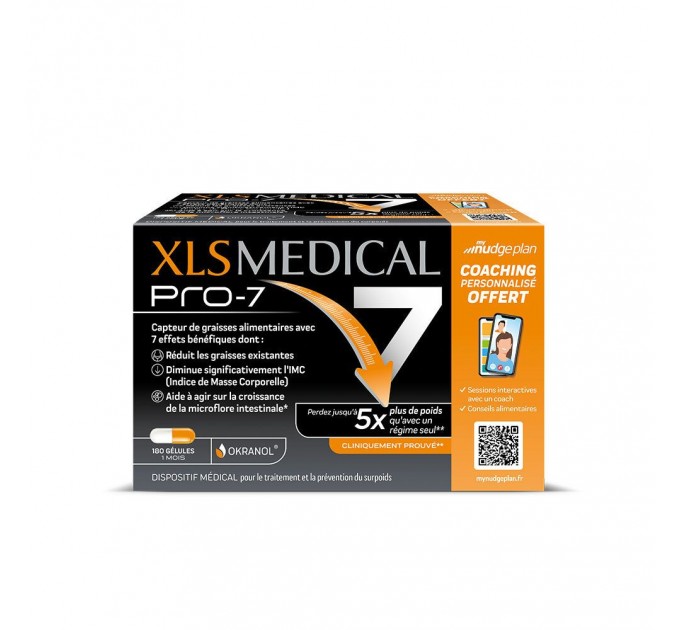 Подавитель аппетита XLS MEDICAL PRO 7 180 GELULES 180 капсул