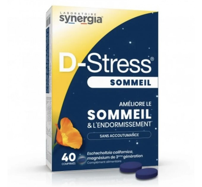 Капсулы от бессоницы Synergia D-Stress Sommeil 40 таблеток