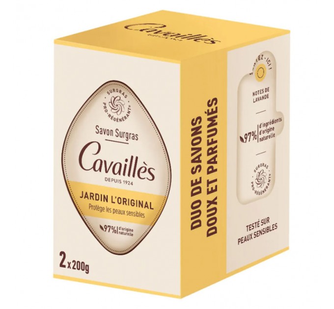 Оригинальное мыло Roge cavailles  SURGRAS JARDIN L'ORIGINAL 2X200 г
