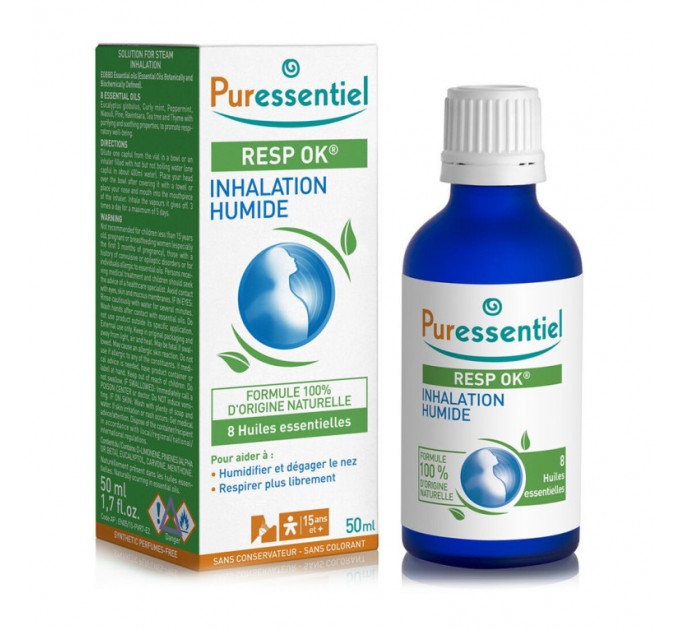 Средство для влажной ингаляции Puressentiel Respiratoire Inhalation Humide 50 мл