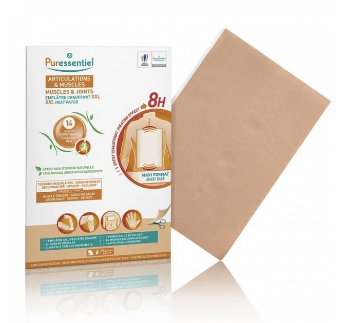 Разогревающие патчи PURESSENTIEL Articulations Patchs 14 шт