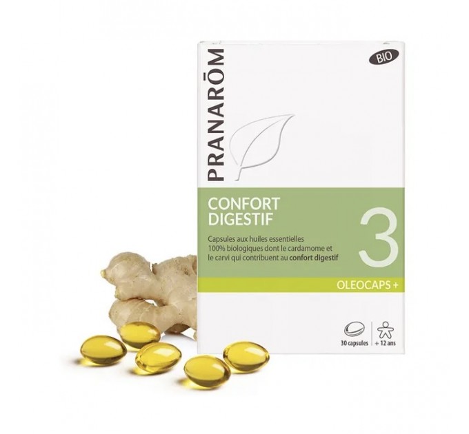 Масло для улучшения пищеварения Pranarom Digestive Comfort 3 + 30 капсул