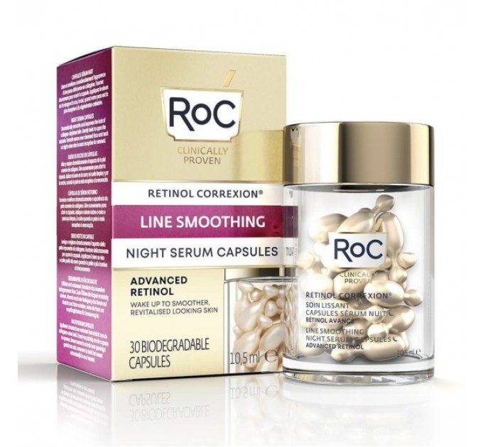 Ночная сыворотка Roc Smoothing Care Night Serum 30 капсул  