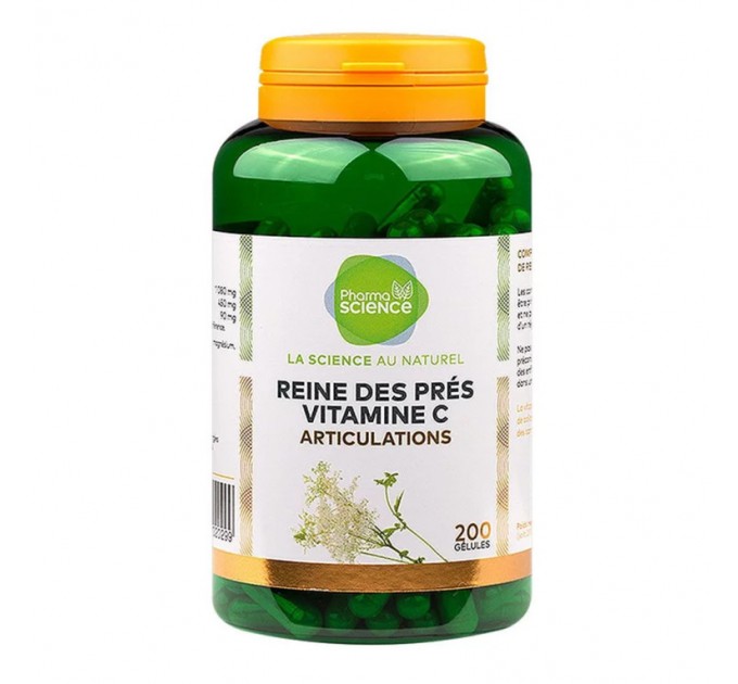 Натуральный витамин С Pharmascience Reine des Prés Vitamine C Articulations 200 капсул