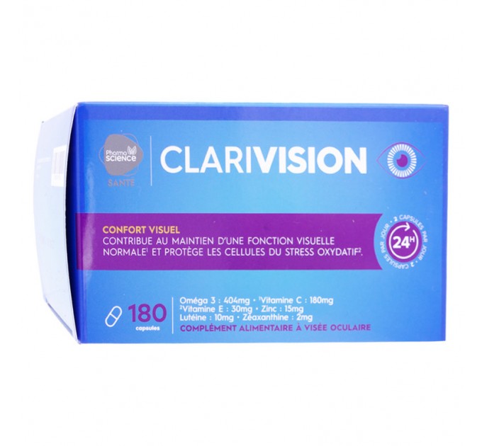 Добавка для зрения Pharmascience Clarivision CONFORT VISUEL 180 капсул