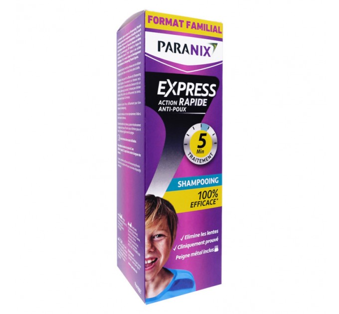 Шампунь против вшей и гнид Paranix Express Action Rapide Shampooing ANTI-POUX 300 мл
