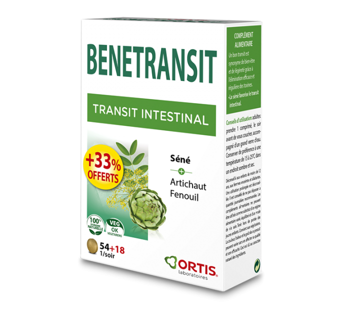 Капсулы для кишечника Ortis Benetransit 54 + 18 таблеток