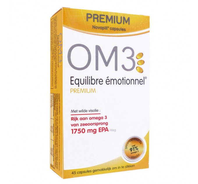 Омега 3 для мозга Om3 Emotion 45 капсул