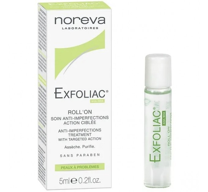 Роллер от акне Noreva Exfoliac Roll'on Anti-imperfection Treatment 5 мл
