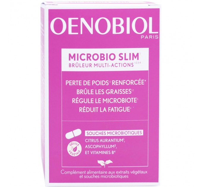 Комплекс для похудения Oenobiol Microbio Slim Bruleur Multi Actions 60 капсул