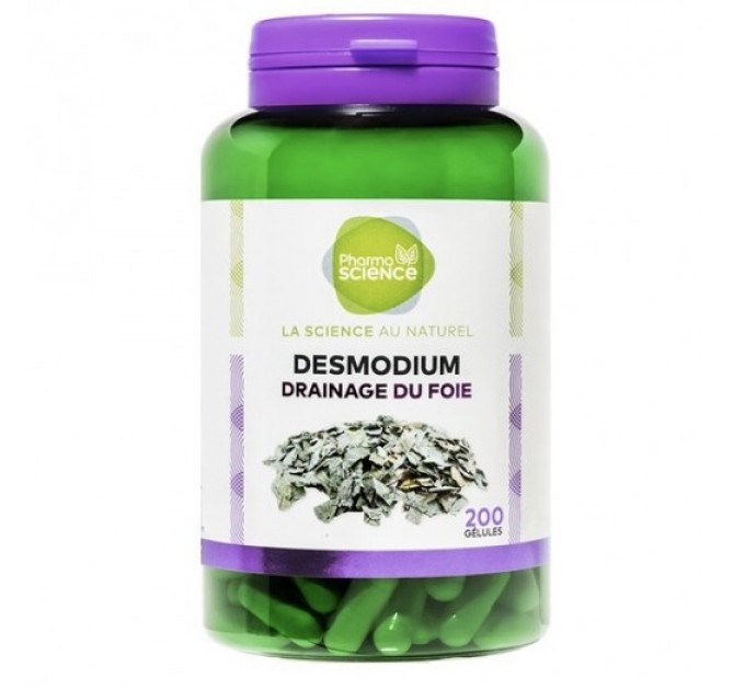 Капсулы для печени Pharmascience Desmodium Drainage Du Foie 200 капсул