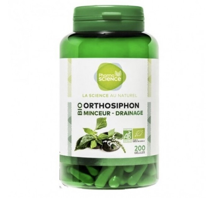 Мочегонное Pharmascience Orthosiphon Bio 200 капсул