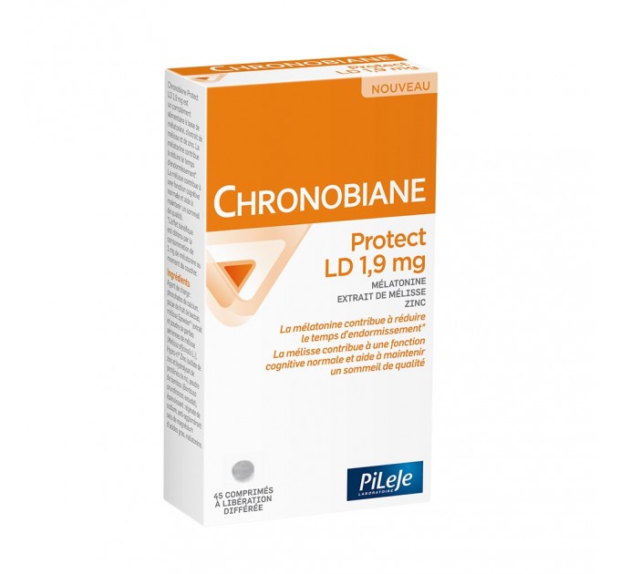 Таблетки против бессоницы Pileje Chronobiane LD Protect 1,9 mg 45 капсул