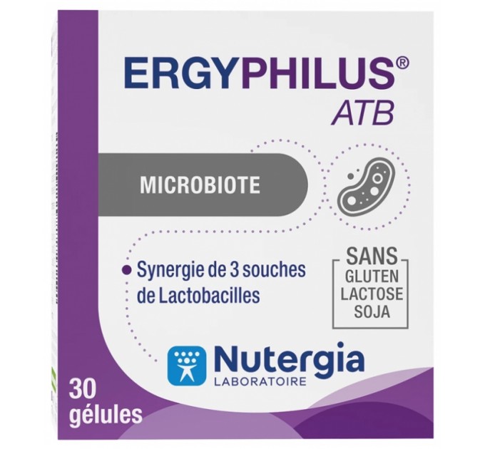 Микробиотики для кишечного комфорта ERGYPHILUS MORE NUTERGIA 30 капсул