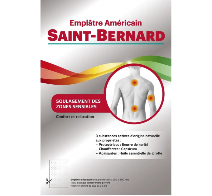 Обезболивающий пластырь Emplatre Americain Saint-Bernard Grand Modele