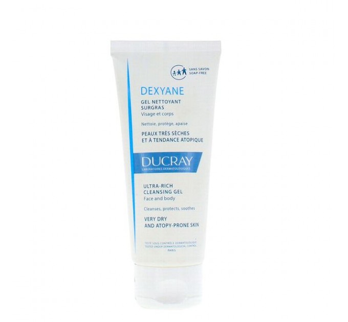 Очищающий гель для очень сухой кожи Ducray Gel Nettoyant Surgras Peaux Très Sèches 100 мл