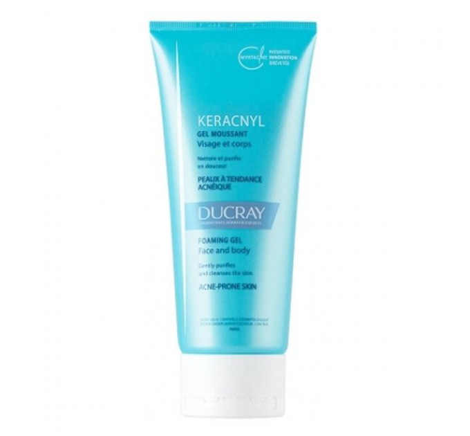 Очищающий гель для лица и тела Ducray Kerancyl GEL MOUSSANT 200 мл