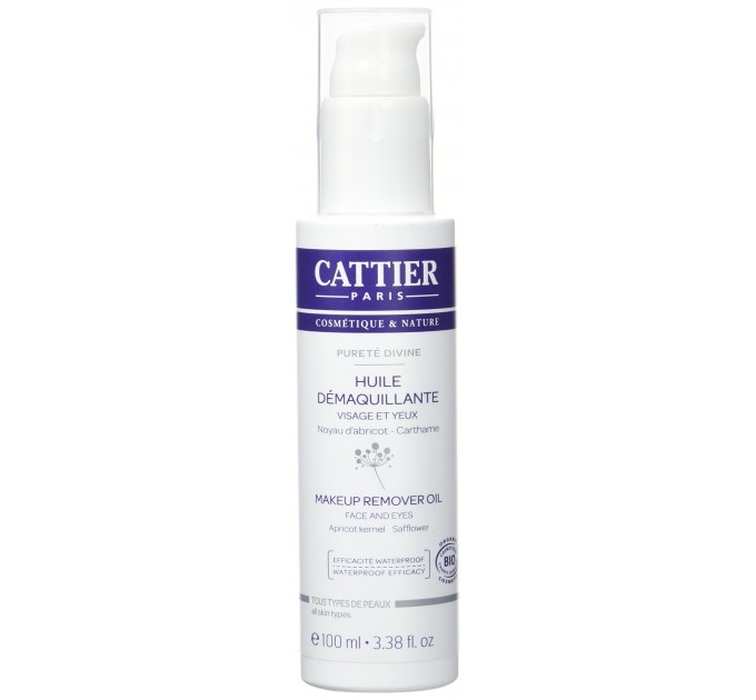 Очищающее масло Cattier Nettoyant & Démaquillant Huile Démaquillante Pureté Divine Bio 100 мл