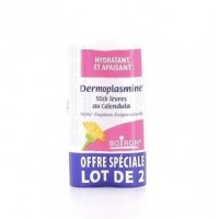 Бальзам для губ с календулой DERMOPLASMINE STICK LEVRES AU CALENDULA LOT DE 2X4G