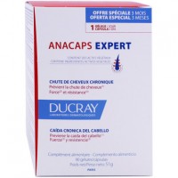 Комплекс против хронического облысения DUCRAY ANACAPS EXPERT CHUTE DE CHEVEUX CHRONIQUE 3x30 капсул