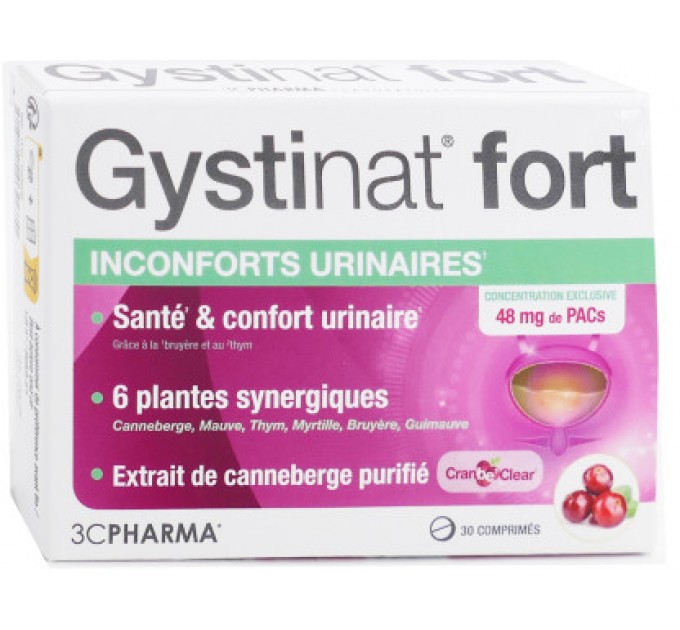 Лечение цистита GYSTINAT FORT INCONFORTS URINAIRES 30 таблеток