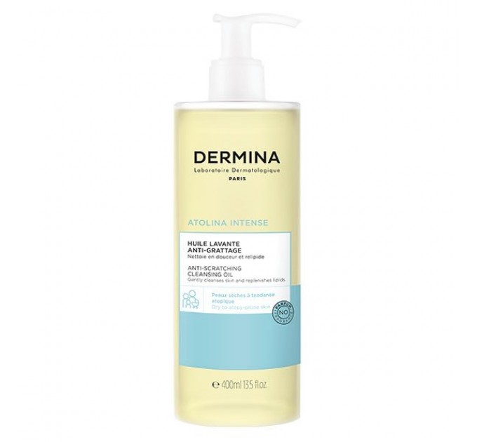 Очищающее масло с восстанавливающим липидом Dermina atolina 400 мл
