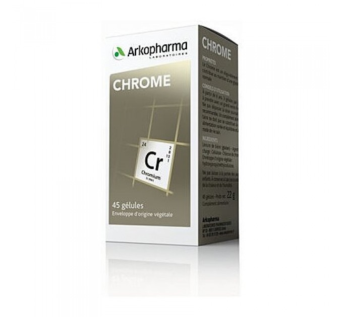 Капсулы хрома Arkopharma Chrome 45 капсул