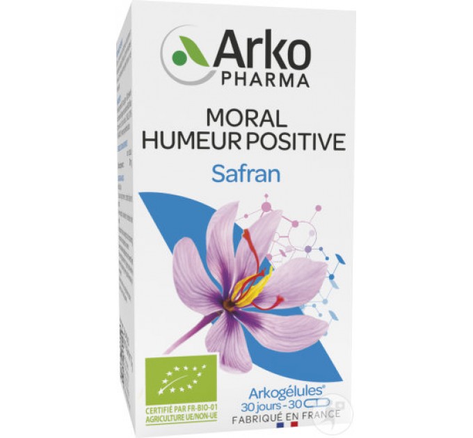 Шафран для эмоционального баланса Arkopharma Arkogélules Safran Bio 30 капсул