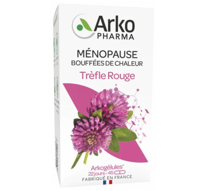 Капсулы красный клевер для облегчения менопаузы Arkopharma Arkogélules Trèfle Rouge 45 капсул