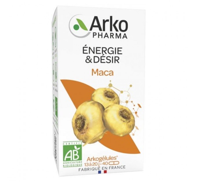 Капсулы для повышения либидо Arkopharma Arkogélules Maca Bio 40 капсул