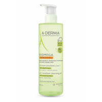 Гель для волос и тела с повышенной сухостью Exomega Control Emollient Cleansing Gel от A-DERMA 500 мл
