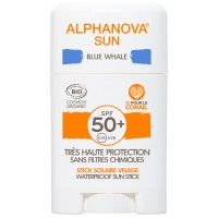 Солнцезащитный крем-карандаш для лица Alphanova Sun Stick Solaire Blue Whale Visage 12 г