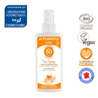 Солнцезащитный био-спрей для малышей Alphanova Sun spf50 125 г