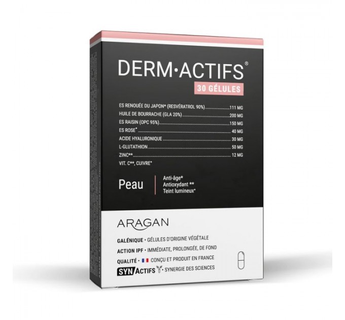 Капсулы против старения кожи Derm Actifs от SYNACTIFS 30 капсул