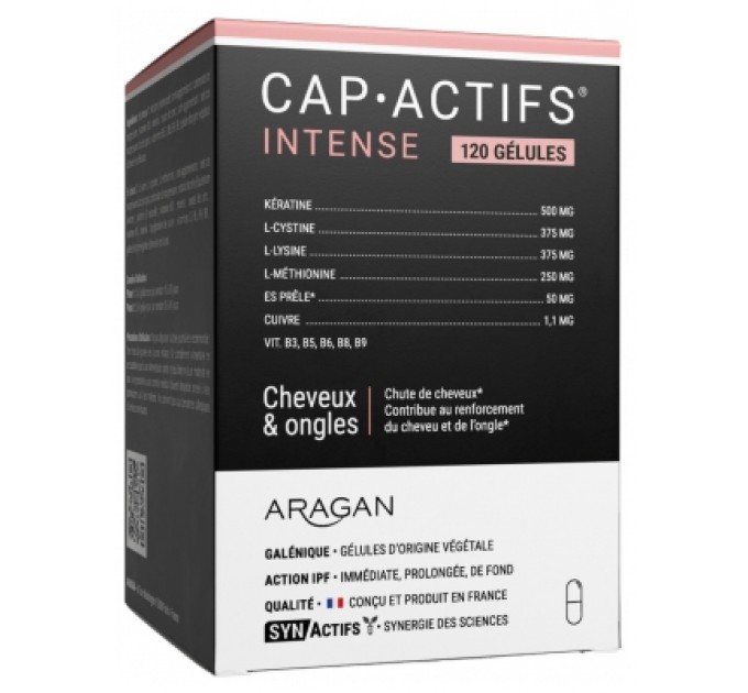 Витамины для волос и ногтей Aragan Synactifs CapActifs Intense 120 капсул