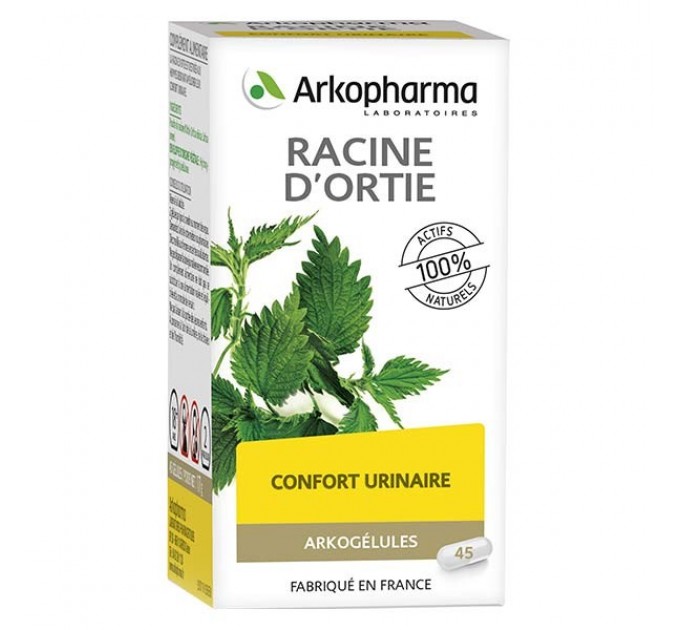 Капсулы крапивы при инфекциях мочевых путей Arkopharma Nettle Root Urinary Comfort 45 капсул