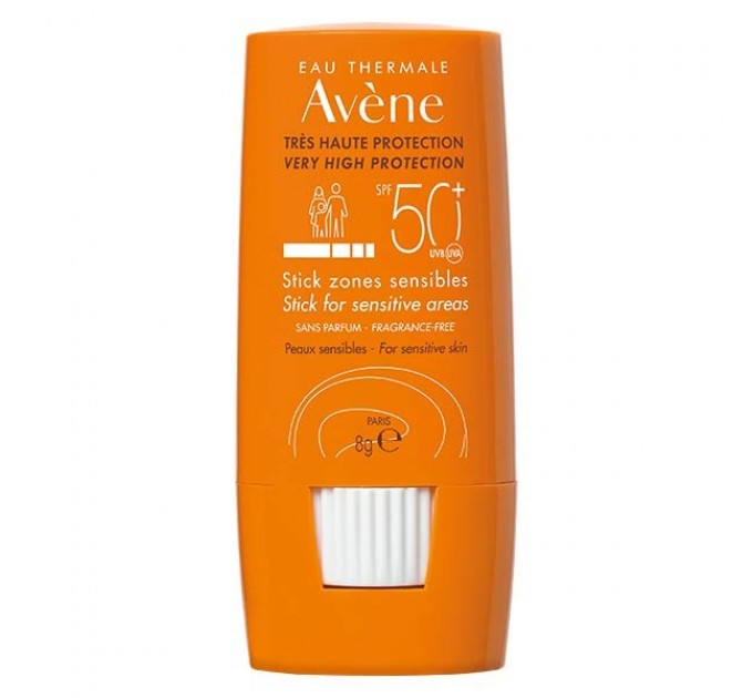 Солнцезащитный стик для чувствительных областей Avène Solaire Stick Zones Sensibles spf 50+ 8g