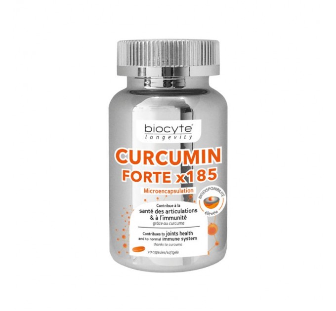 Капсулы куркумина с витамином Е Biocyte Curcumin Forte x185 90 капс