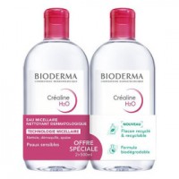 Мицеллярная вода Créaline H2O от Bioderma 2*500 мл