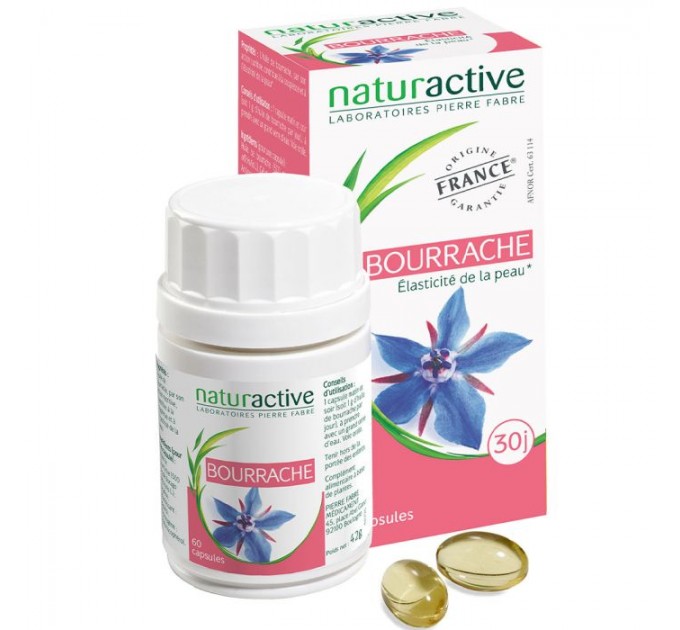 Масло бурачника ELUSANES Borage NATURACTIVE 60 капсул